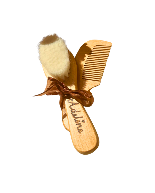 Personalised Hairbrush Set
